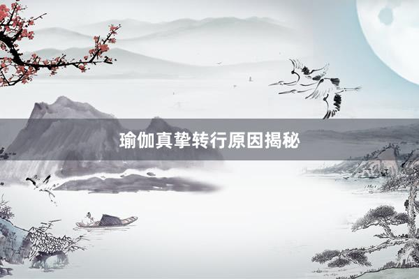 瑜伽真挚转行原因揭秘
